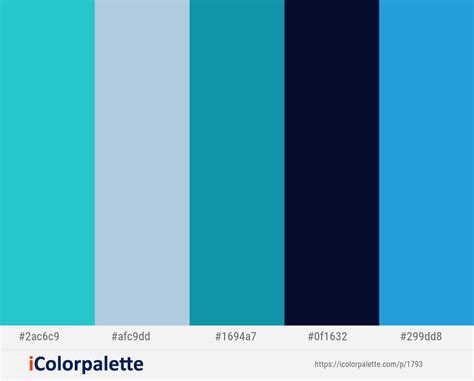 15 Blue Color Palette Inspirations With Names Hex Codes! – Inside ...