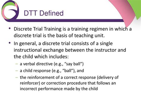 Ppt Discrete Trial Trainingteaching Dtt Powerpoint Presentation