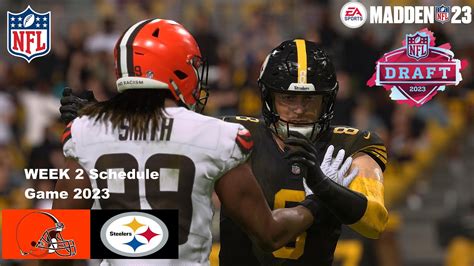 Madden Browns Vs Steelers Simulation Week Madden Rosters