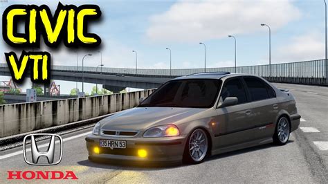 Honda Civic Vti Le Otobanda Gazlama Ve Makas Assetto Corsa