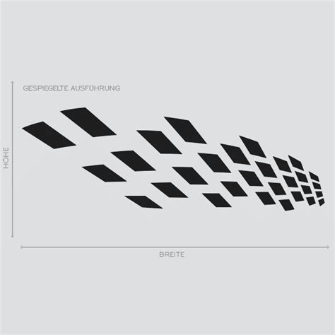 Rennflagge Autoaufkleber Dekor Karo Flagge Seitendekor Aufkleber Auto