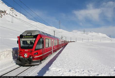 3513 RhB Rh Tische Bahn ABe 8 12 At Ospizio Bernina Switzerland By