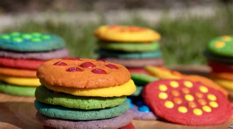 RAINBOW OF COOKIES - M&M Rainbow Cookies - Steve's Kitchen