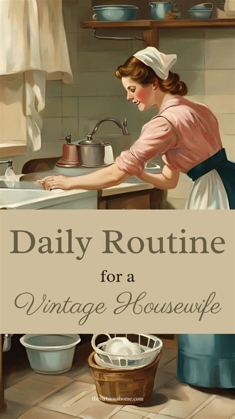 Daily Routine For A Vintage Housewife In 2024 Happy Homemaking