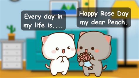 Rose Day Bubu Dudu Peach Goma Animation Peach And Goma Videos YouTube