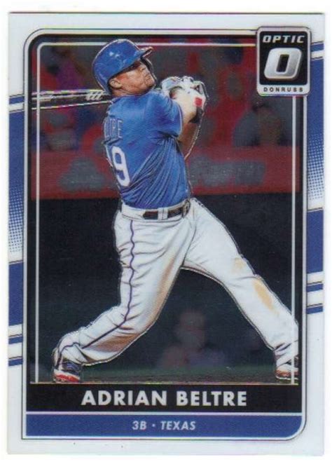 2016 Panini Donruss Optic Chrome Base Card 130 Adrian Beltre Rangers