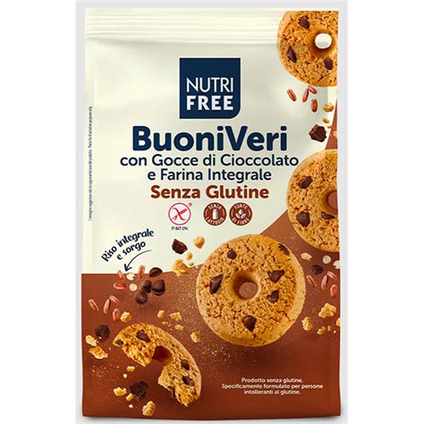 Biscuiti BuoniVeri Cu Bucati De Ciocolata Fara Gluten 250g