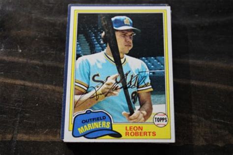 Leon Roberts Seattle Mariners Autographed Card Ebay