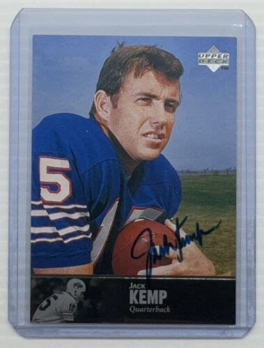 1997 Upper Deck UD NFL Legends Jack Kemp Auto Autograph AL 124 Buffalo