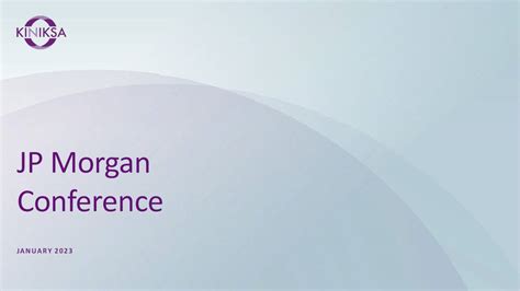 Kiniksa Pharmaceuticals (KNSA) Presents At 41st Annual Healthcare ...