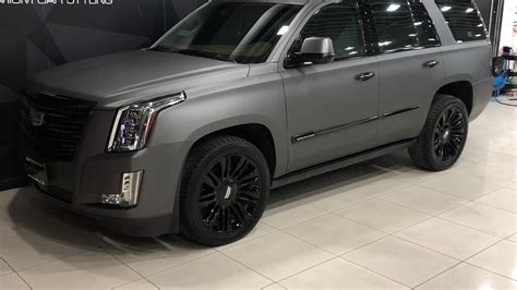 Cadillac Escalade Grey Matt Wrap Wrapstyle