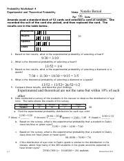 Kami Export Prob Ws 47 Pdf Probability Worksheet 4 Worksheets