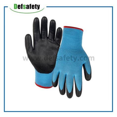 G Polyester Acrylic Napping Shell Nitrile Foam Palm Coated Gloves