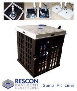 Sump Pit Liner | Rescon Basement Solutions NH and MA