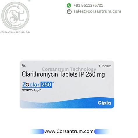 Zoclar Mg Clarithromycin Tablets At Rs Stripe Sumul Dairy Road