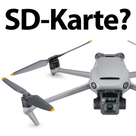 richtige SD Karte für DJI Mavic 3 Drohne Sir Apfelot