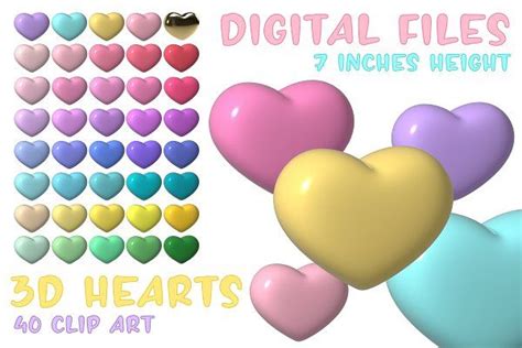 D Hearts Clipart Hearts Icon Png Clip Art Heart Icons D Heart