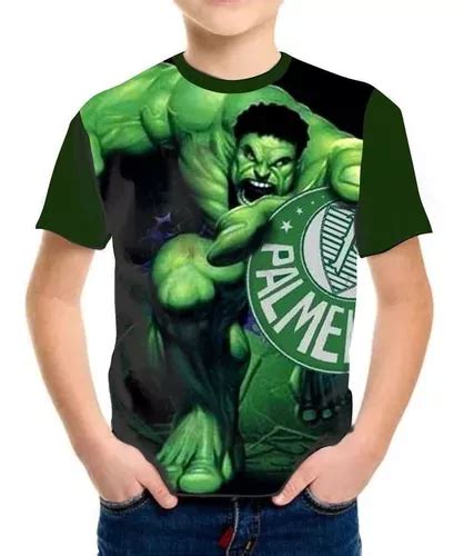 Camiseta Heroi Hulk Time Palmeiras Verd O Vingadores Parcelamento Sem