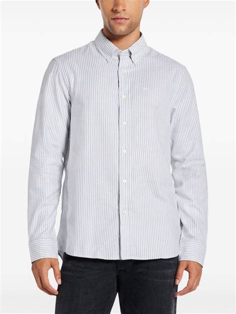 Michael Kors Striped Long Sleeve Shirt White Farfetch