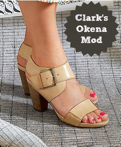 Clark S Okena Mod Sandal High Heeled Comfort