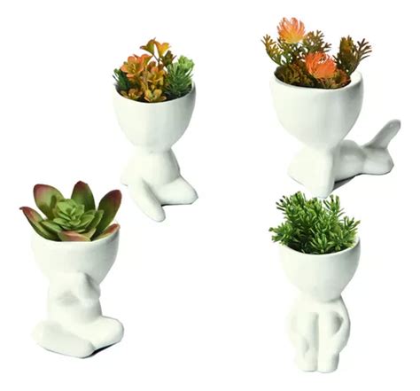 Vaso Decorativo Robert Plant Kit Suculenta Artificial Bob