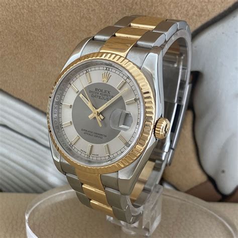 Rolex Datejust Silver Tuxedo Dial 116233