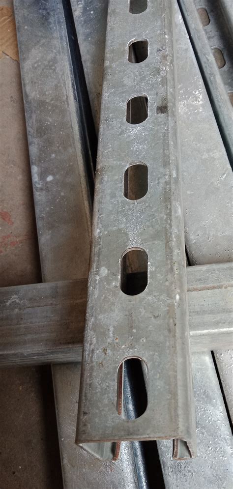 Standard Hot Dip Galvanized 41x41 Hot Dip Slotted Strut Channel Size