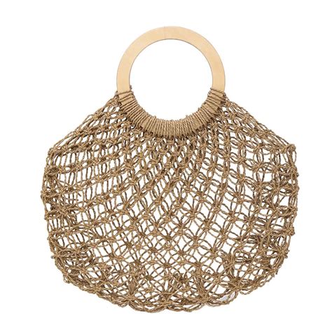 2019 Womens Fashion Straw Woven Bag Hollow Out Handbag Wild Hollow