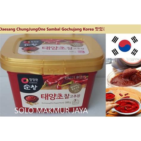Jual Terlaris01 Daesang Sunchang Gochujang Cabe Pasta Korea Hot Pepper Paste 500 Gr Shopee