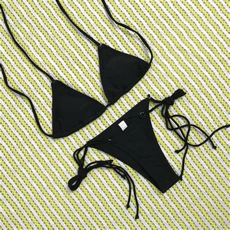 Aliexpress Buy Hot Sexy String Micro Bikini Set Women G String