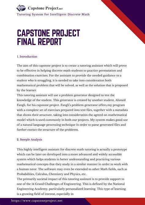 Capstone Project Final Report Sample By CapstoneProject Issuu