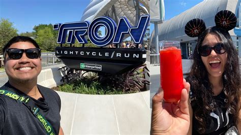 Finally Rode TRON Lightcycle Run Soft Opening Trying NEW Energy Bytes