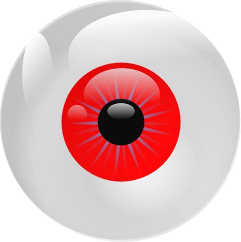 Eyeball Red Clip Art At Vector Clip Art Online Royalty