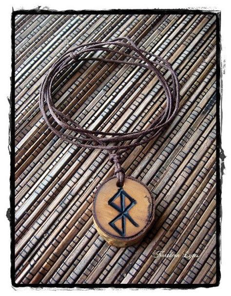 Safe Birth Protection Double Sided Bindrune Pendant Algiz Odin