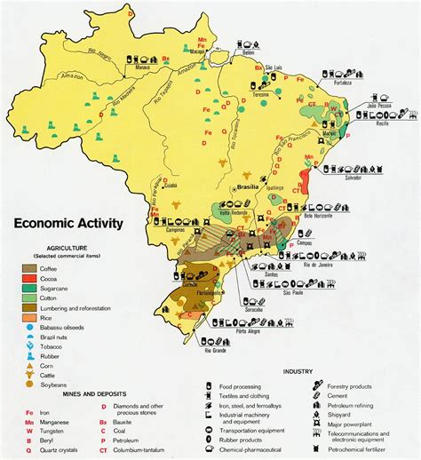 Brazil Tourist Attractions Map Best Tourist Places In The World