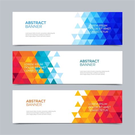 Premium Vector Vector Abstract Banner Modern Web Template