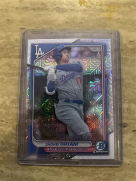 Shohei Ohtani Bowman Cromato Mega Box Rifrattore Mojo Dodgers