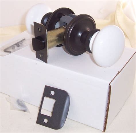 White Porcelain Ceramic Door Knob Sets To Install In Modern Doors Oil Rubbed Bronze Brushed