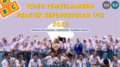 VIDEO LUARAN PK UNY 2023 DAHIYANA CITRA ROSMALIA SMA NEGERI 1