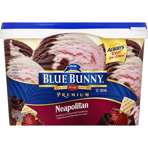 Blue Bunny Ice Cream Neapolitan 1 75 Qt Instacart