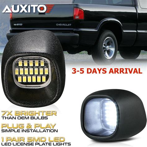 For Chevy S10 Gmc Sonoma Blazer Jimmy Smd Led License Plate Light Tag Lamp Ebay