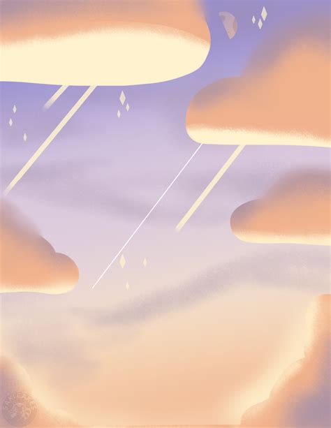 Steven Universe Sunset sky Background by SakiCakes on DeviantArt