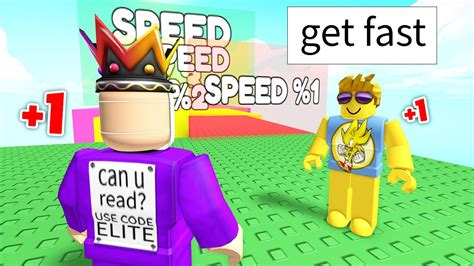 Roblox But Every Second You Get Speed Youtube