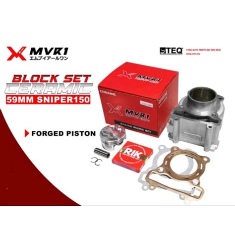 MVR1 BLOCK CHROME BORE KIT 59MM W FORGED PISTON FREE 1 BASE GASKET