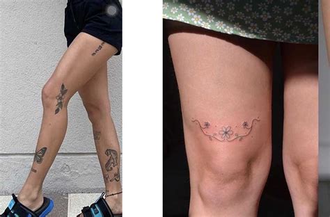 Under Knee Tattoo Ideas Photos