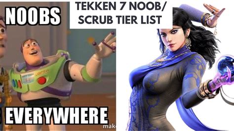 Tekken 7 Scrub Noob Tier List Tekken YouTube