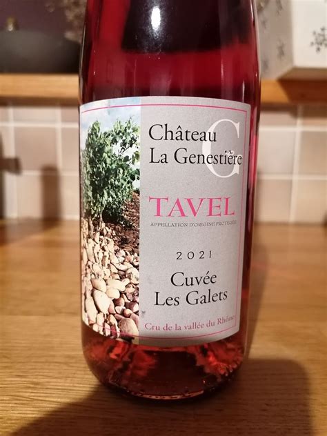 2022 Domaine La Genestière Tavel Les Galets France Rhône Southern