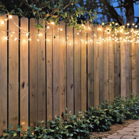 fence lighting ideas   style