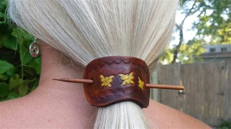 Leather Hair Barrette Pattern Six Pack Printable Pattern Etsy