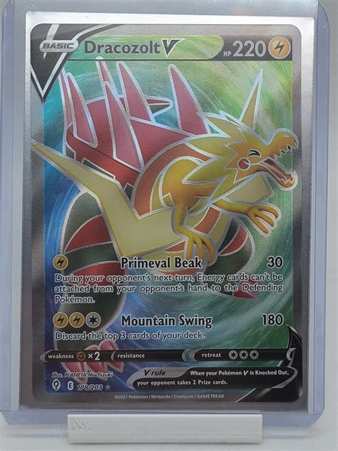 Dracozolt V 178 203 Evolving Skies NM Full Art Ultra Rare Pokemon TCG